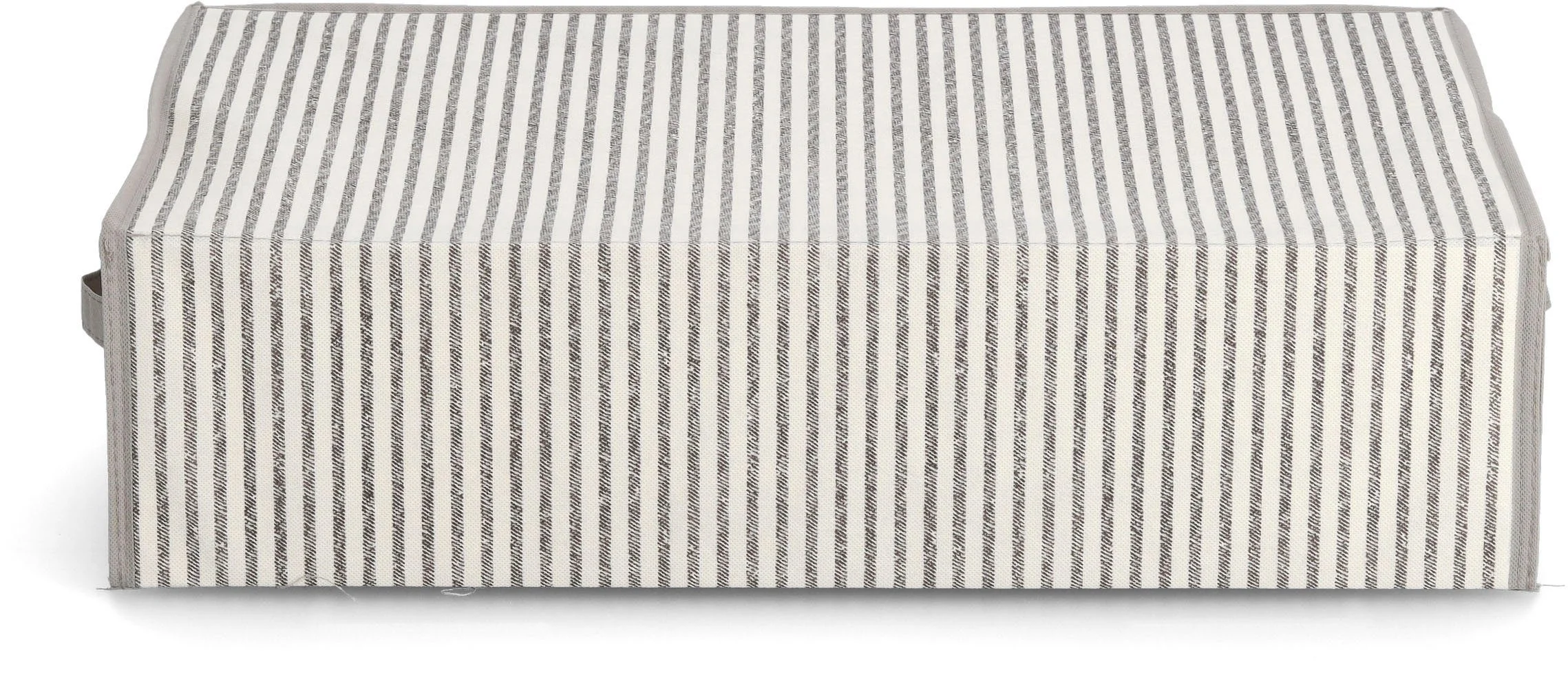 Aufbewahrungsbox „Stripes“ – faltbar aus Vlies, Beige